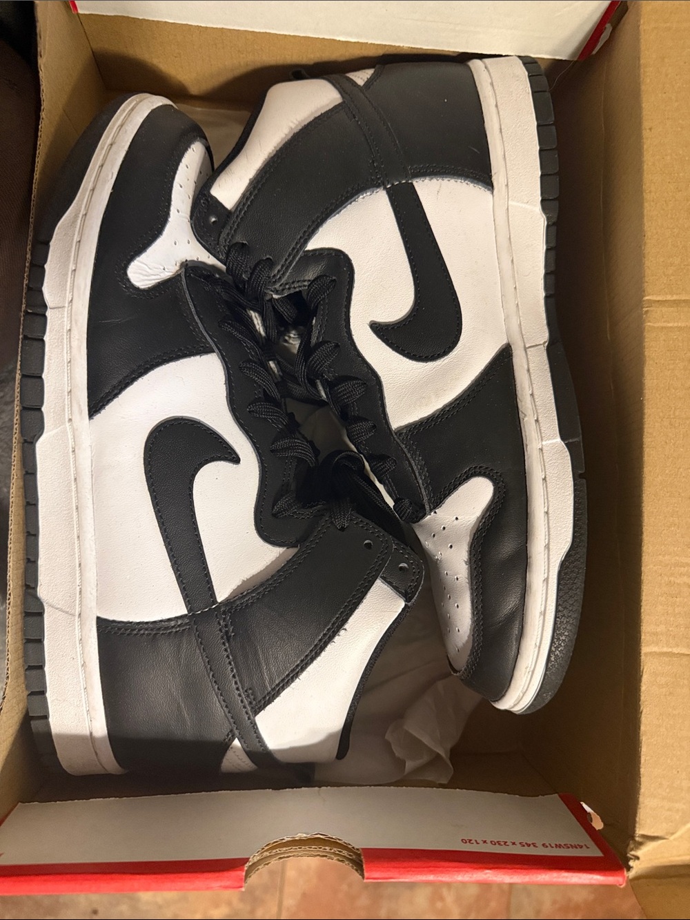 Nike Black White Men's High-Top Sneakers